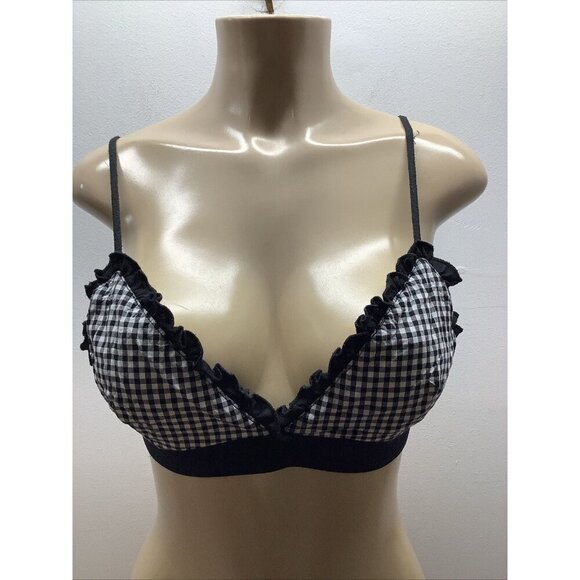 Forever 21 Womens Top Size Medium Spaghetti Strap W/Ruffle Trim Preloved - Picture 1 of 4